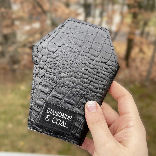 Black Matte Coffin Wallet